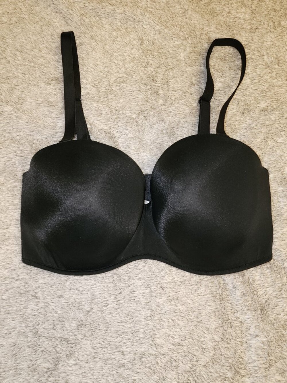 Cacique Lane Bryant Multi-Way Boost Strapless Black Bra 38F